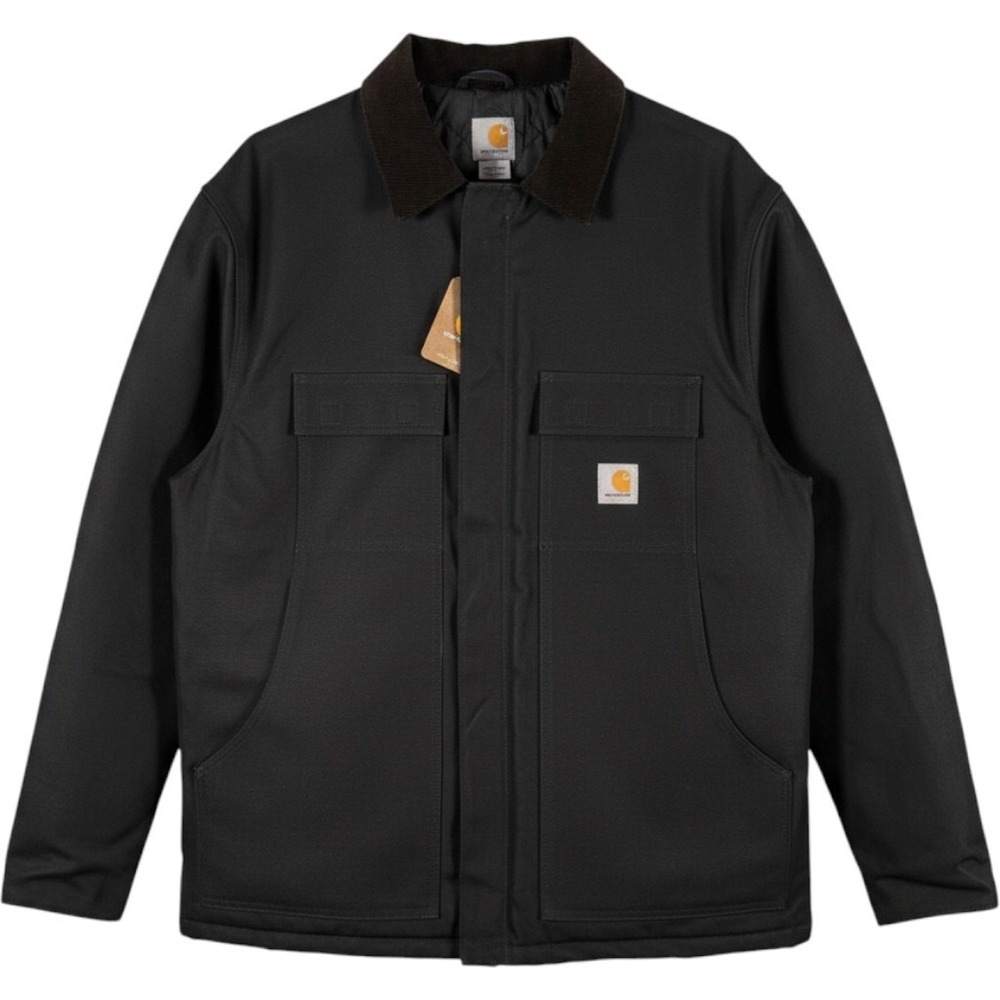 Carhartt Traditional Coat C003 Black Duck Canvas Quilted Jacket Mens 2XL NWT